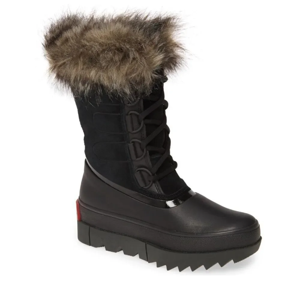 SOREL JOAN of Arctic Next‎ Faux Fur Waterproof Snow Boot, Black, Size 9.5, NWT
